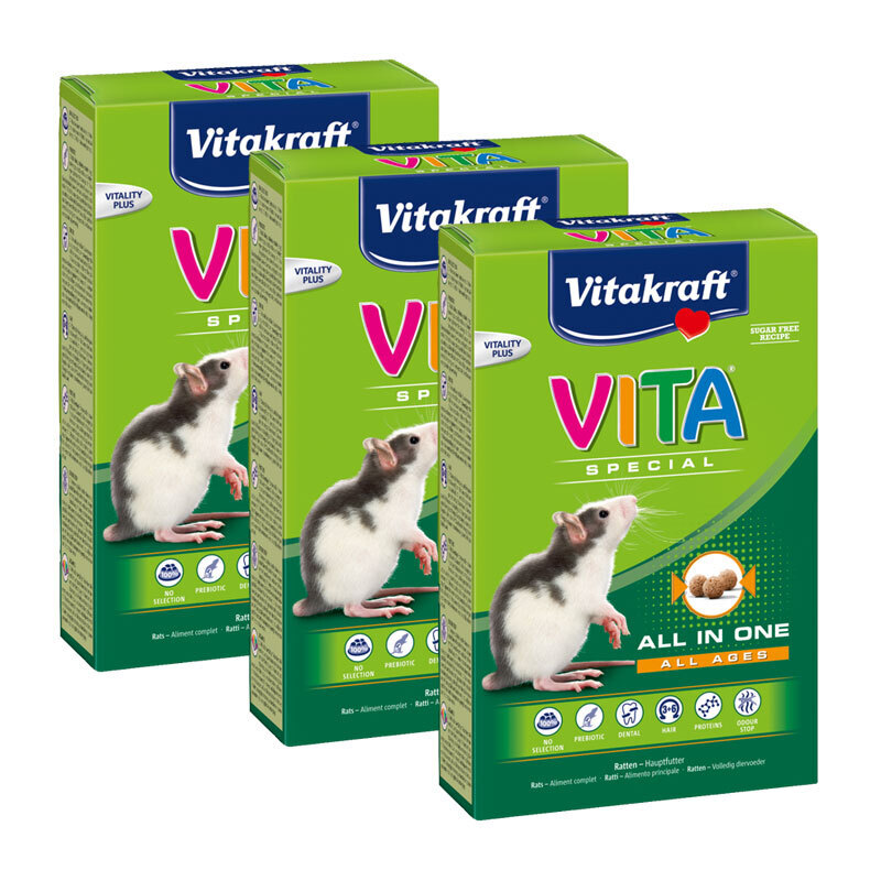 Vitakraft Hauptfutter Vitakraft Vita Special Ratte 3x600 g