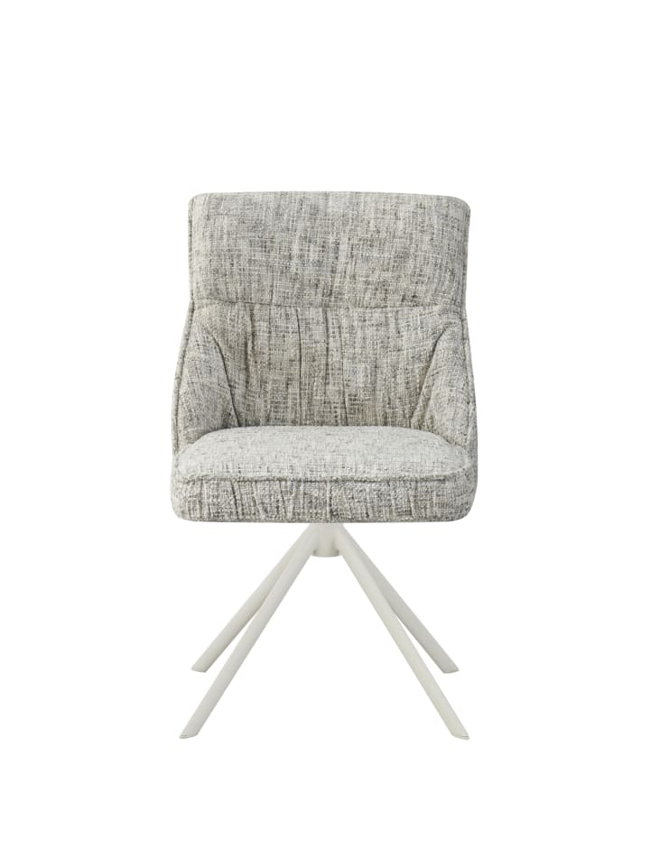DUBI Möbel 2er-Set: Drehstuhl LINNEA in Hellgrau - (B)49 x (H)85 x  (T)62 cm günstig kaufen onesize