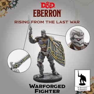 D&D: Eberron - Warforged - Monk, Cleric & Fighter (3 Figuren)