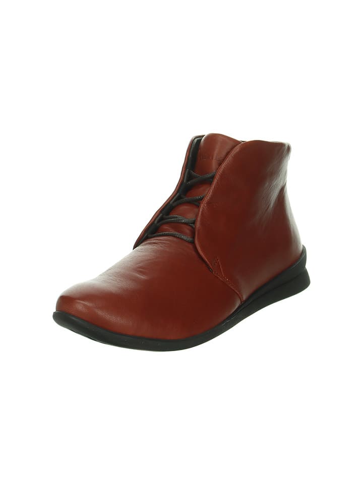 Think! Leder-Ankle-Boots in Braun günstig kaufen