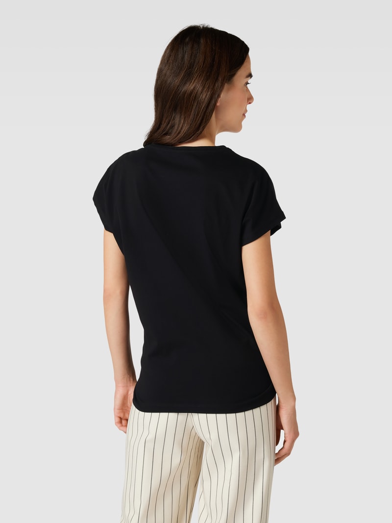 T-Shirt mit Rundhalsausschnitt in schwarz