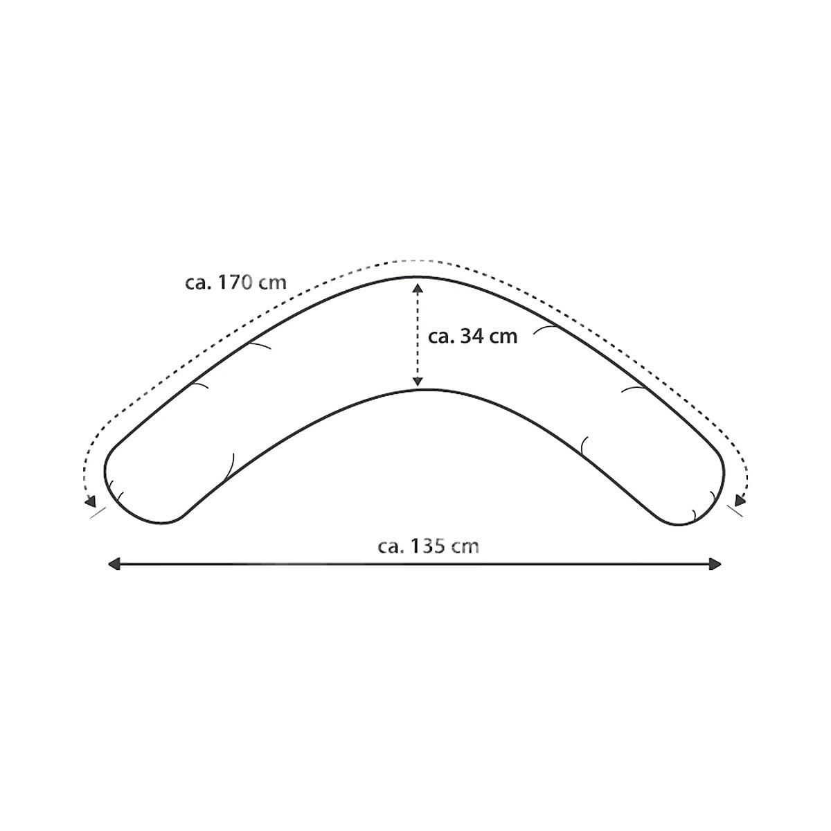 Stillkissen 170 cm