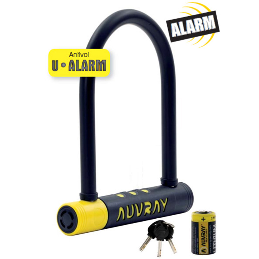 Bügelschloss mit Alarm, 21x9 cm, 14mm Ø - ATU