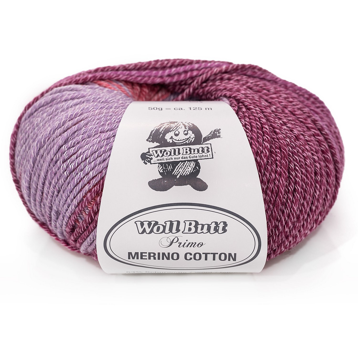 Woll Butt Primo Merino Cotton, beere color