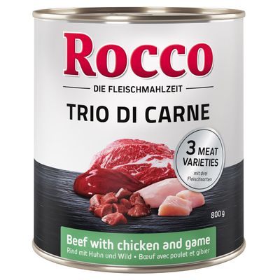 Sparpaket Rocco Classic Trio di Carne - 24 x 800 g zum Sonderpreis!