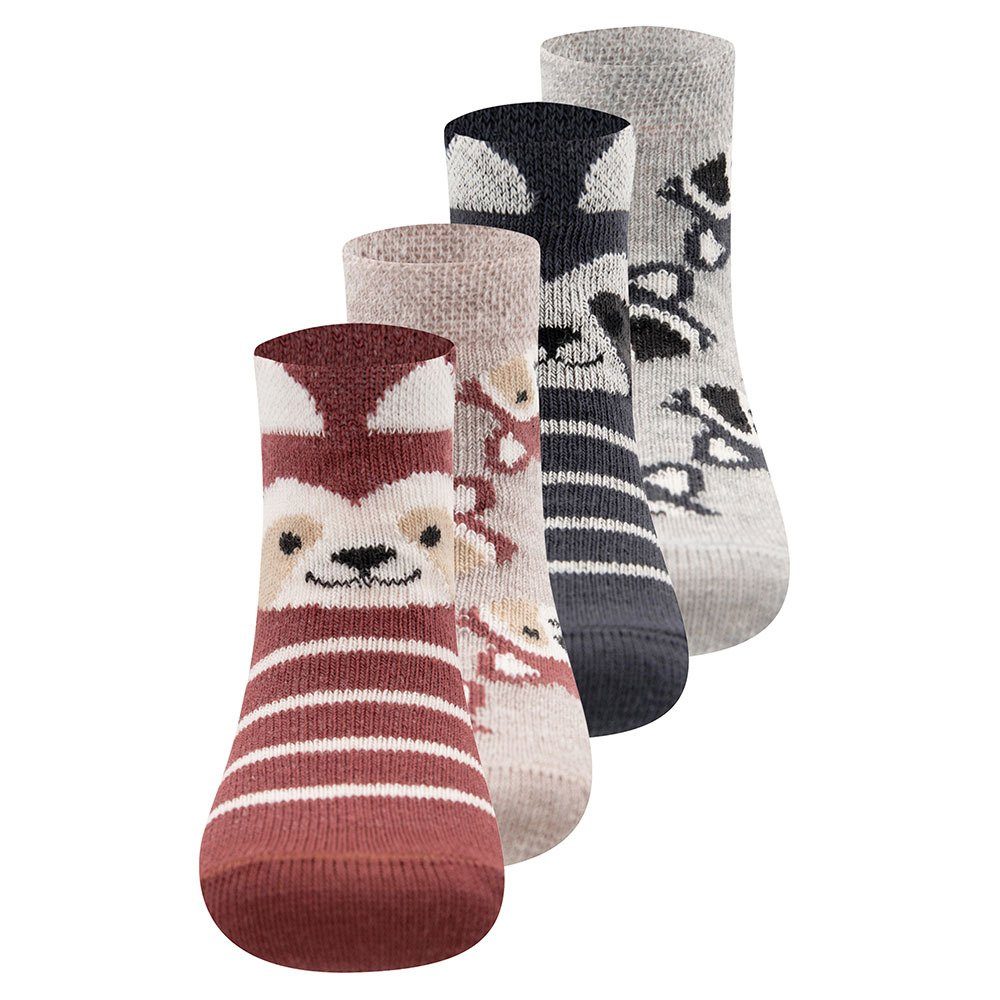 Ewers Socken Socken Waschbär (4-Paar)