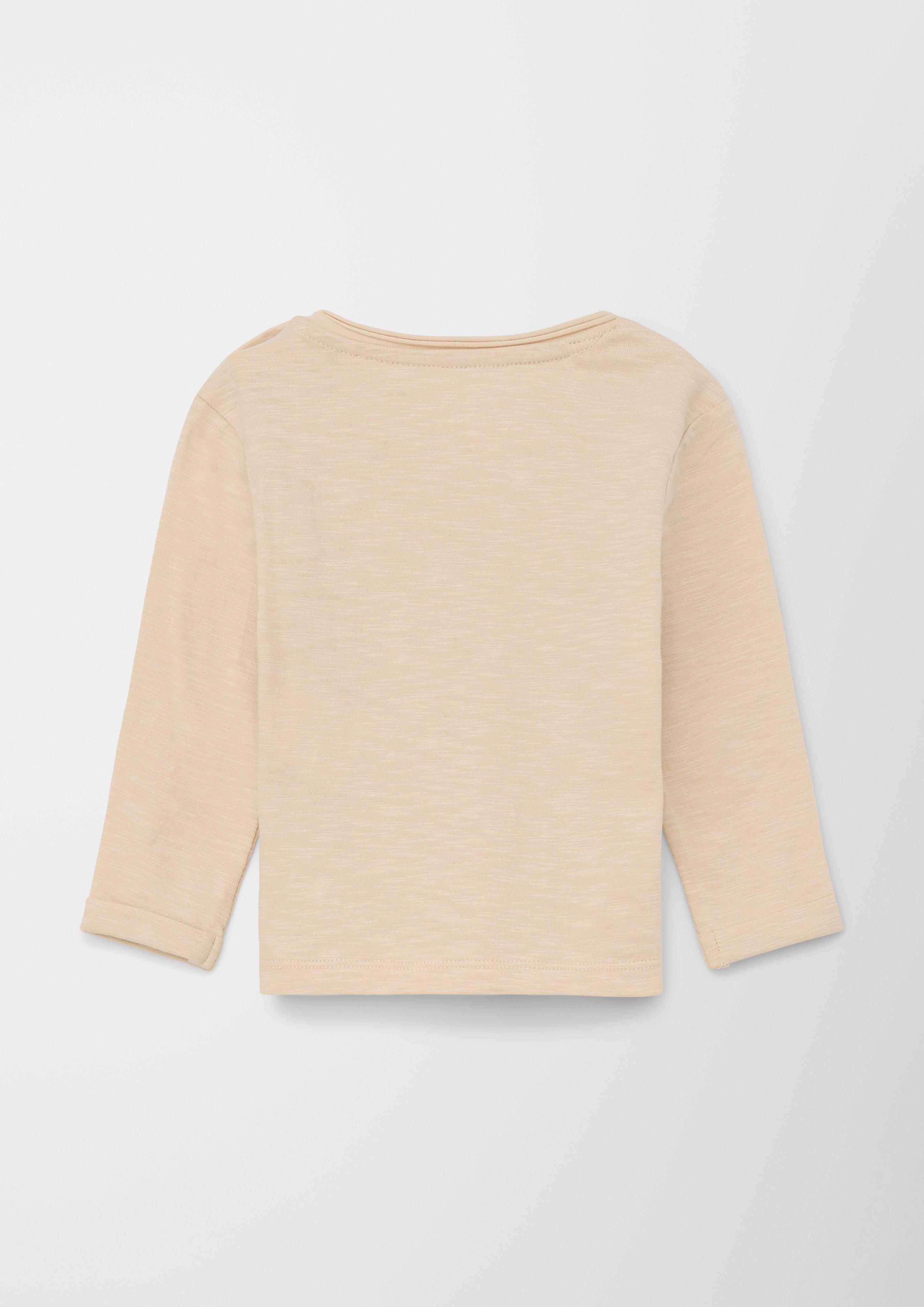 Langarmshirt mit Flammgarnstruktur  2118422-8120