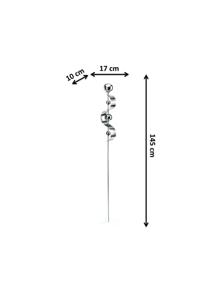 kobolo Gartendekoration SNAKE in Silber günstig kaufen onesize