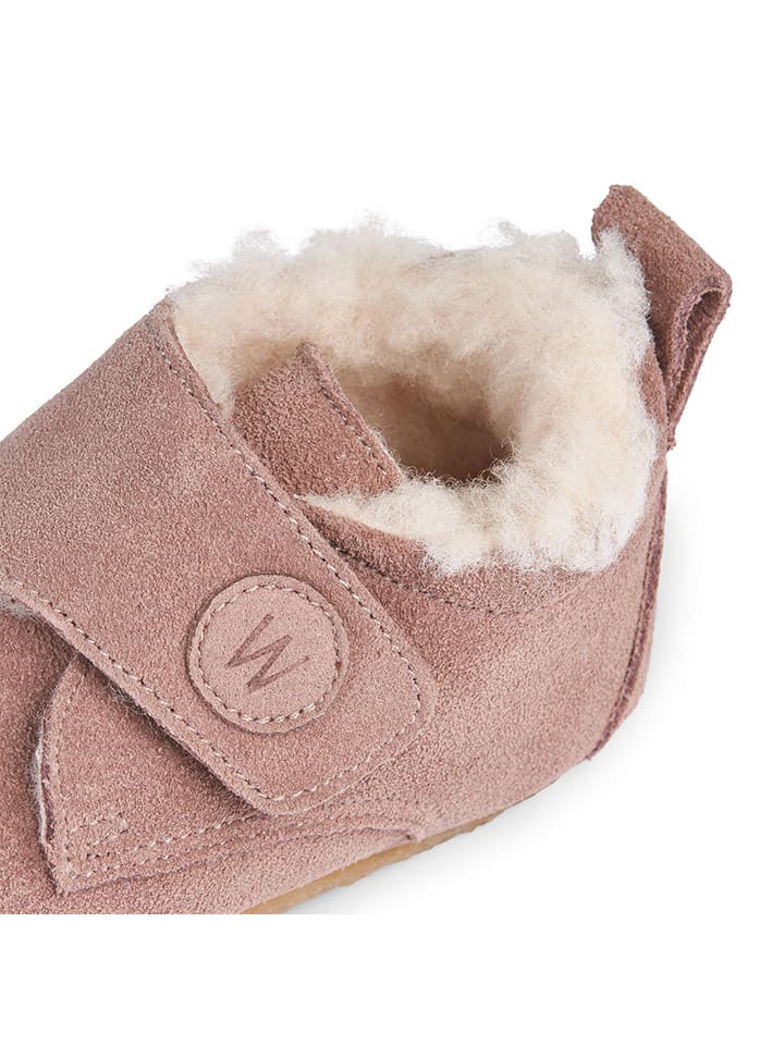 Wheat Leder-Hausschuhe in Rosa günstig kaufen