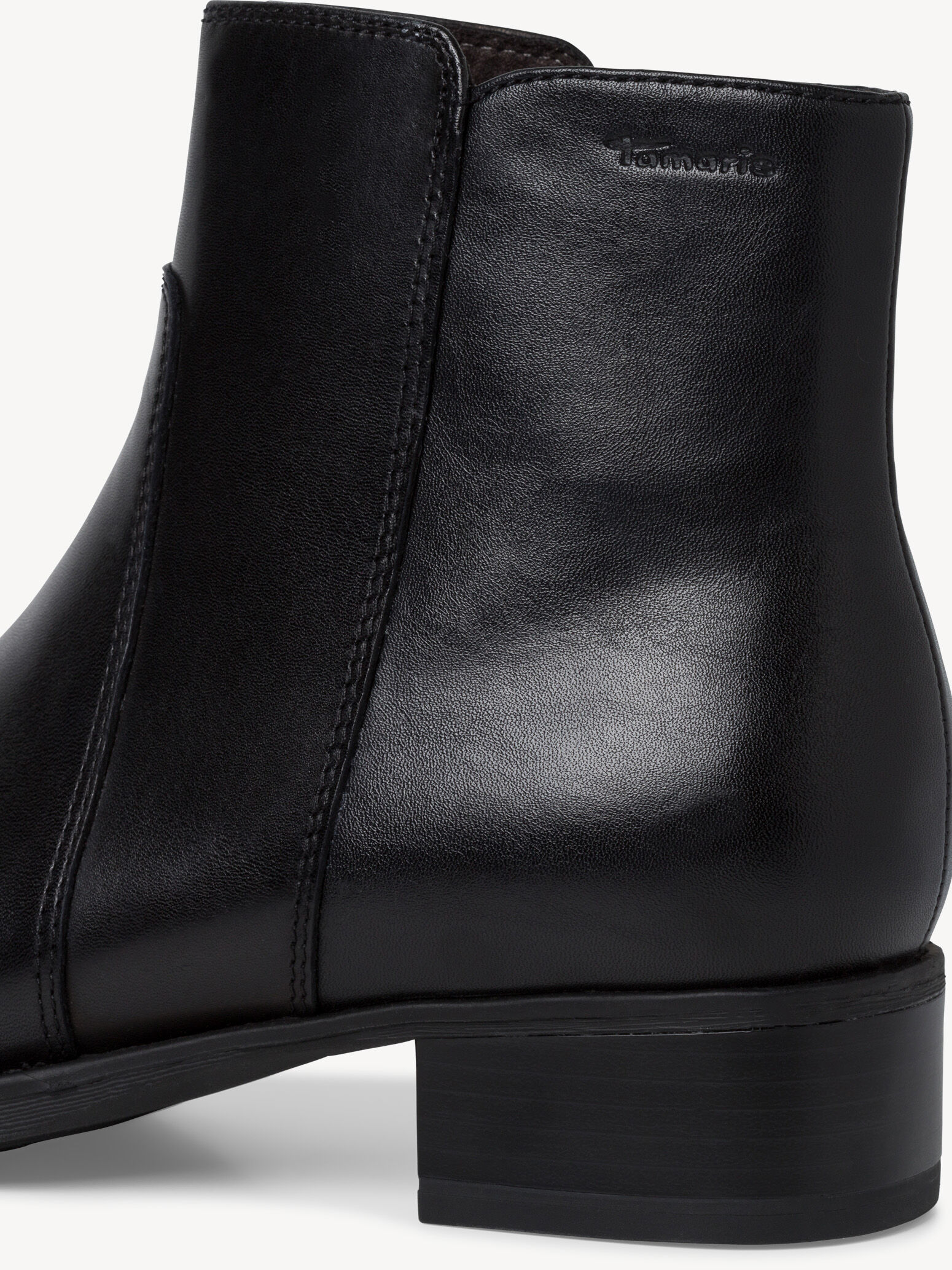 Bottine en cuir - noir