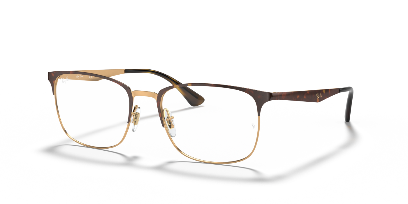 RB6421 OPTICS - Ochelari de soare lucioși cu aspect de carapace de broască țestoasă