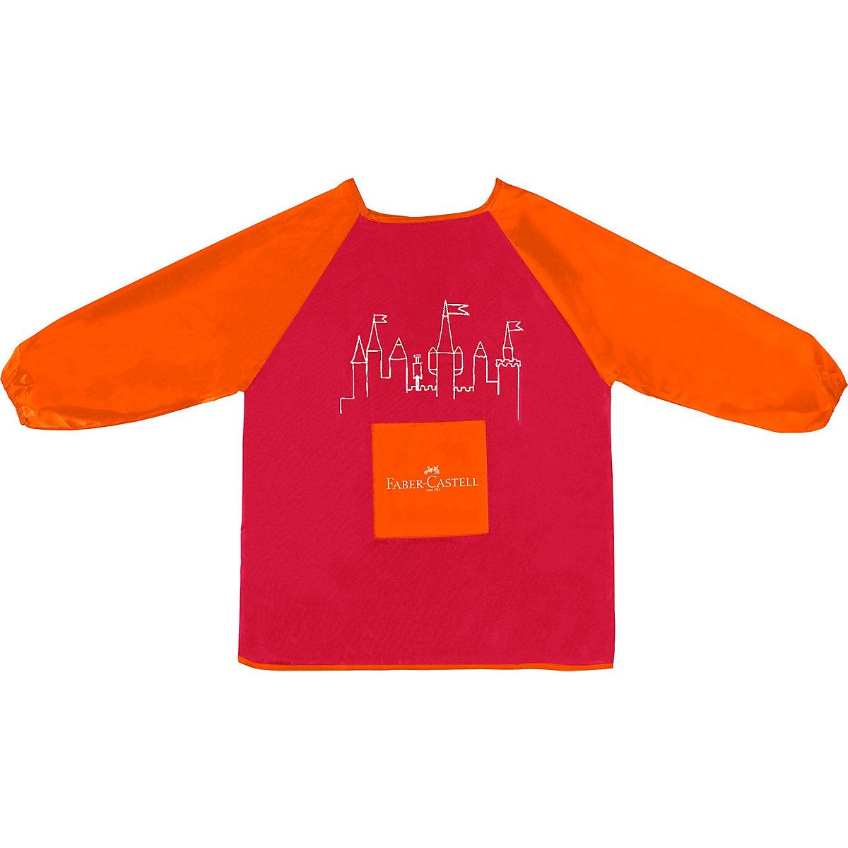 Malschürze rot/orange, Einheitsgröße