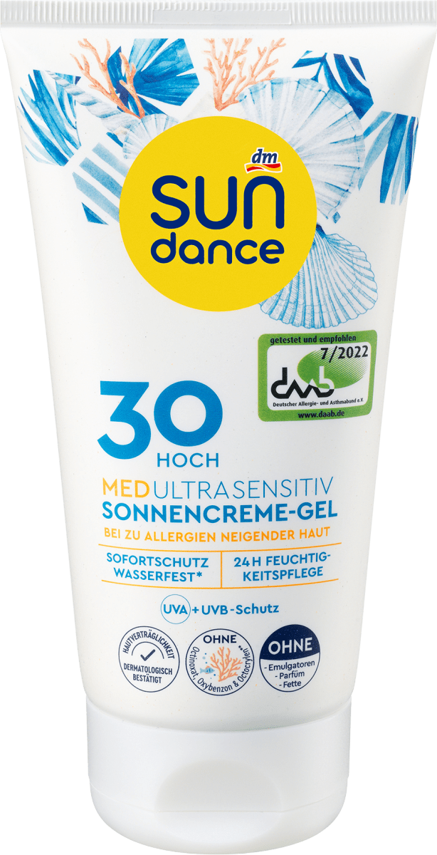 Sonnencreme Gel, MED ultra sensitiv, LSF 30, 150 ml