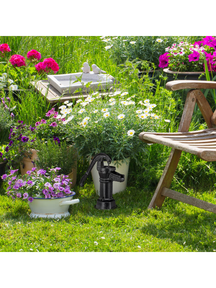 relaxdays Deko Pumpe in Schwarz günstig kaufen onesize