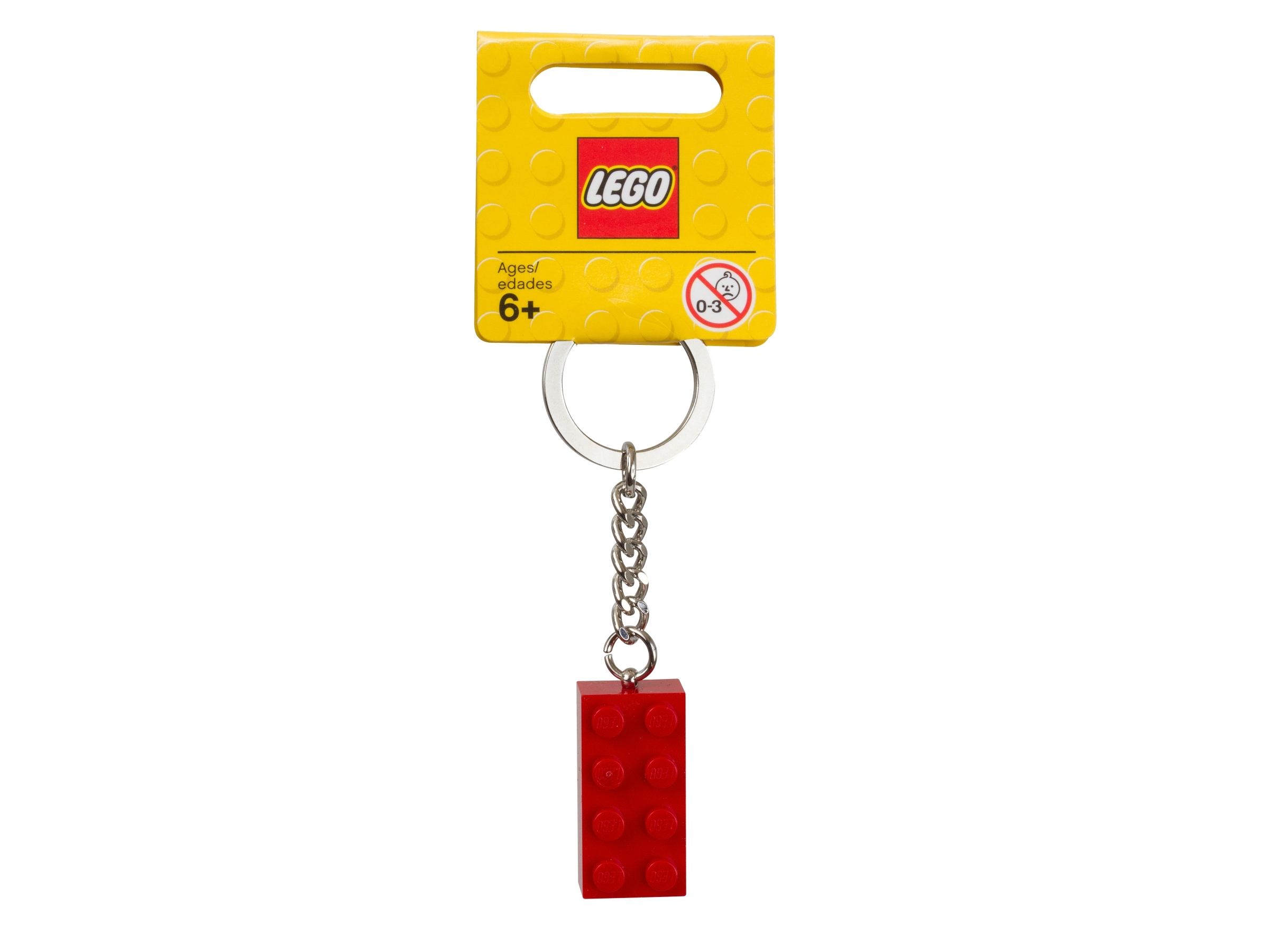 LEGO® Stein Schlüsselanhänger in Rot 850154
