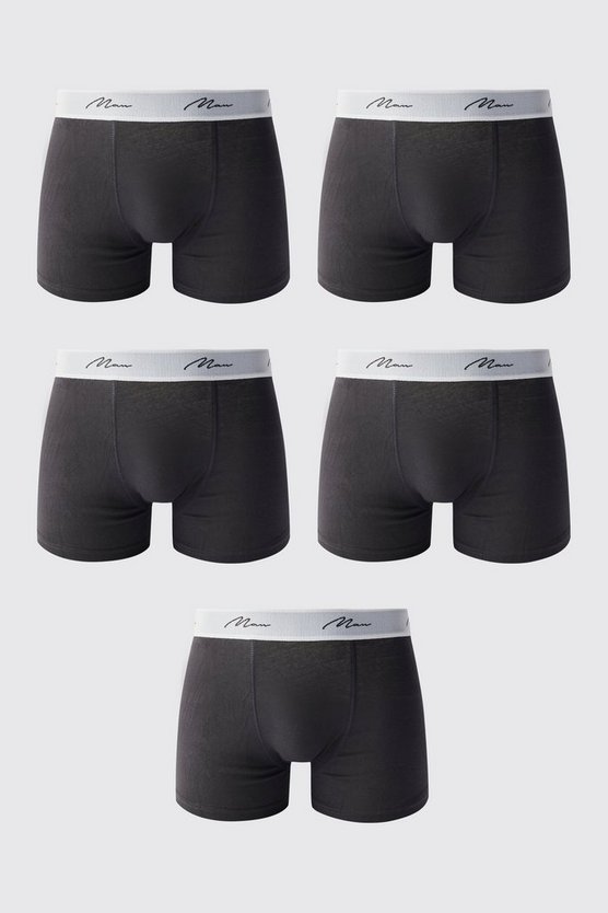 5er-Pack Man Signature Boxershorts