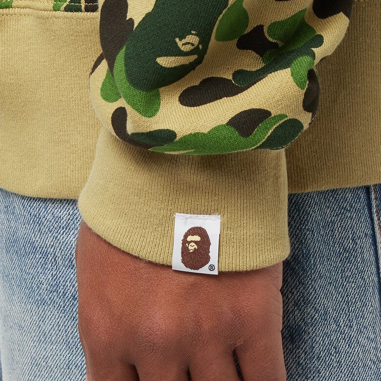 A Bathing Ape ABC Camo Shark Full Zip Hoodie M green