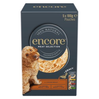 Sparpaket Encore Dog Gravy Pouch Mix 20 x 100 g