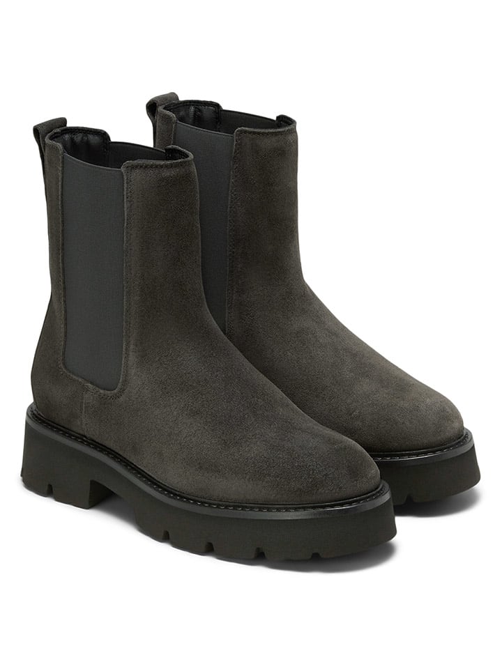 Marc O'Polo Shoes Leder-Chelsea-Boots in Schwarz günstig kaufen