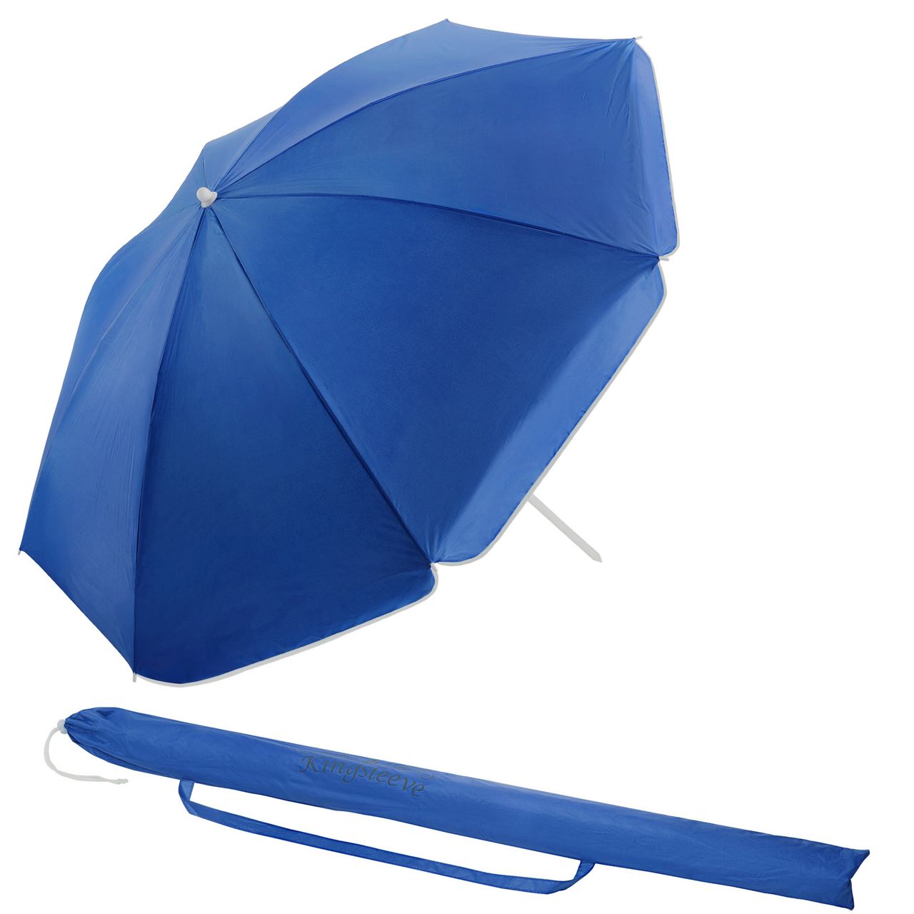 Kingsleeve Sonnenschirm Cyprus Blau 180cm Neigefunktion