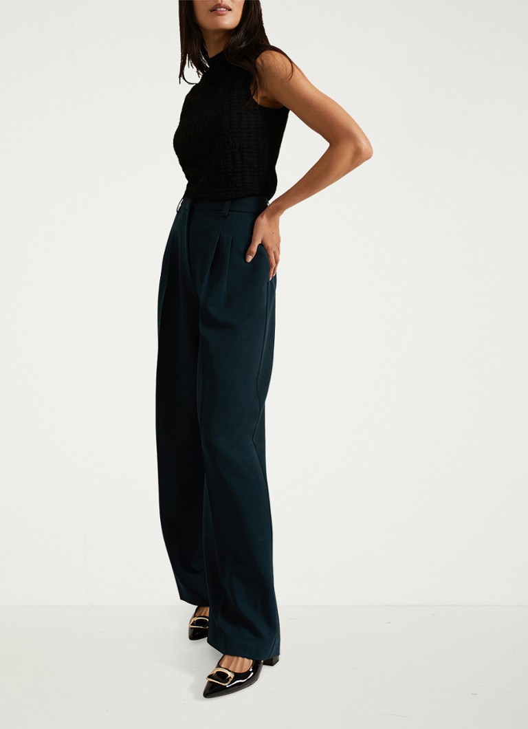 Pantaloni Arabella Phase Eight cu talie înaltă și croi larg, cu buzunare laterale