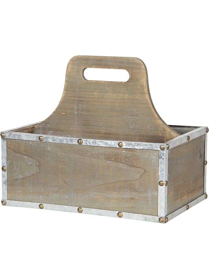 Clayre & Eef Aufbewahrungskiste in Natur - (B)28 x (H)24 x (T)19 cm günstig kaufen onesize
