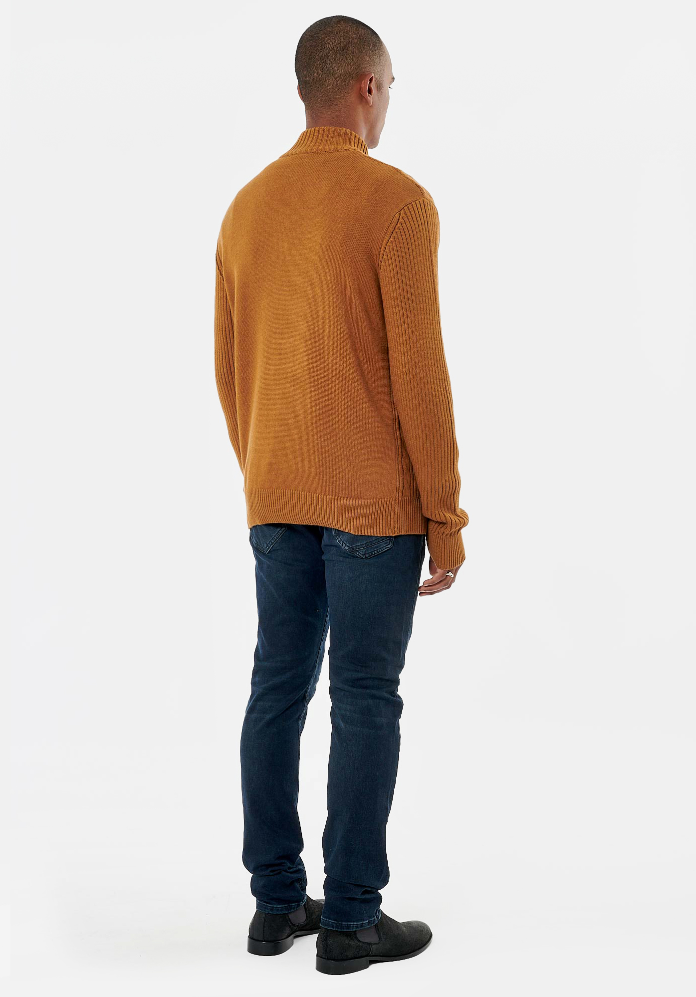 VOREX  Pull marron homme