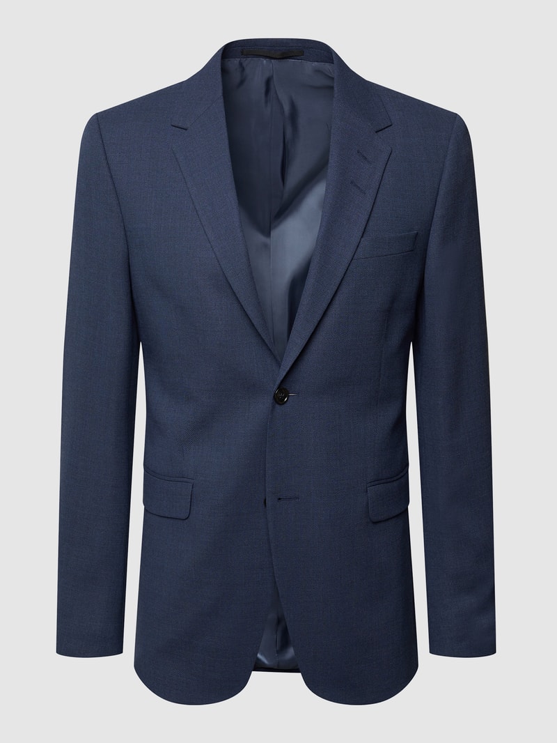 Regular Fit 2-Knopf-Sakko 'Traveler' mit Stretch-Anteil Modell 'Jarl' in blau