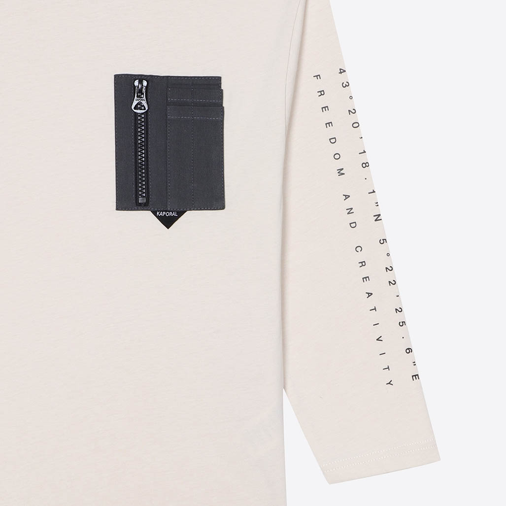EDGE   T-shirt écru garçon 100% coton