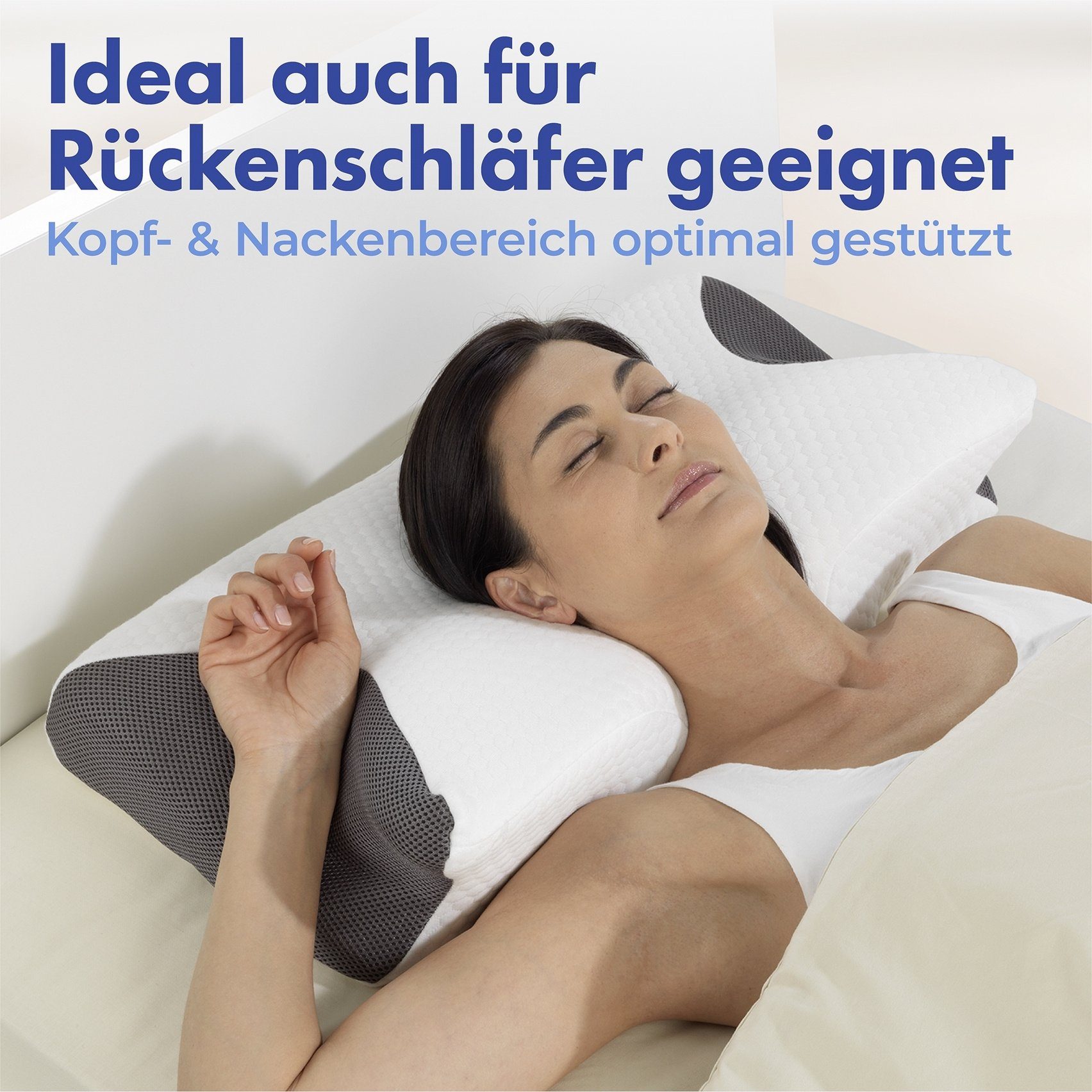 WENKO Seitenschläferkissen Seitenschläferkissen, WENKO Seitenschläferkissen VISCO (BHT 60x13.50x36 cm) BHT 60x13.50x36