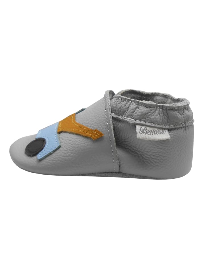 Yalion Leder-Krabbelschuhe 