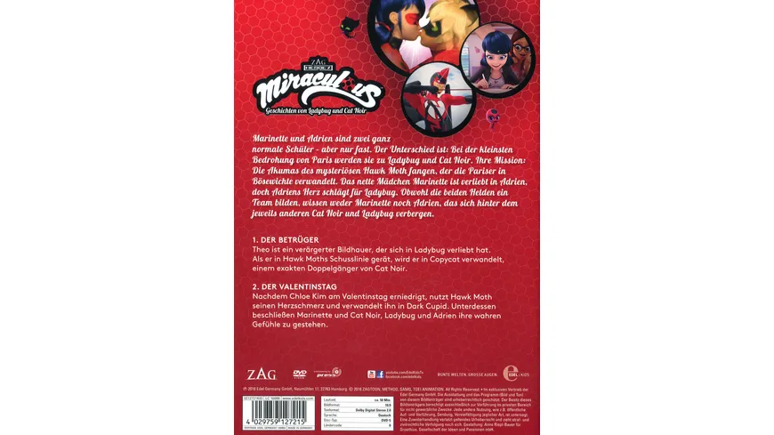 Miraculous 5 - Geschichten von Ladybug und Cat Noir - Der Betrüger/Der Valentinstag - Die DVD zur TV-Serie