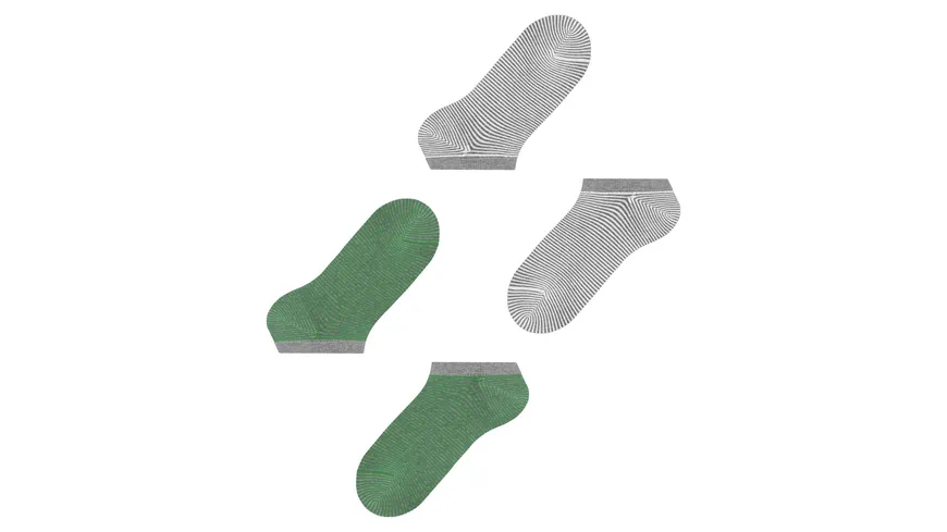 ESPRIT Herren Sneaker Socken Allover Stripe 2er Pack grün