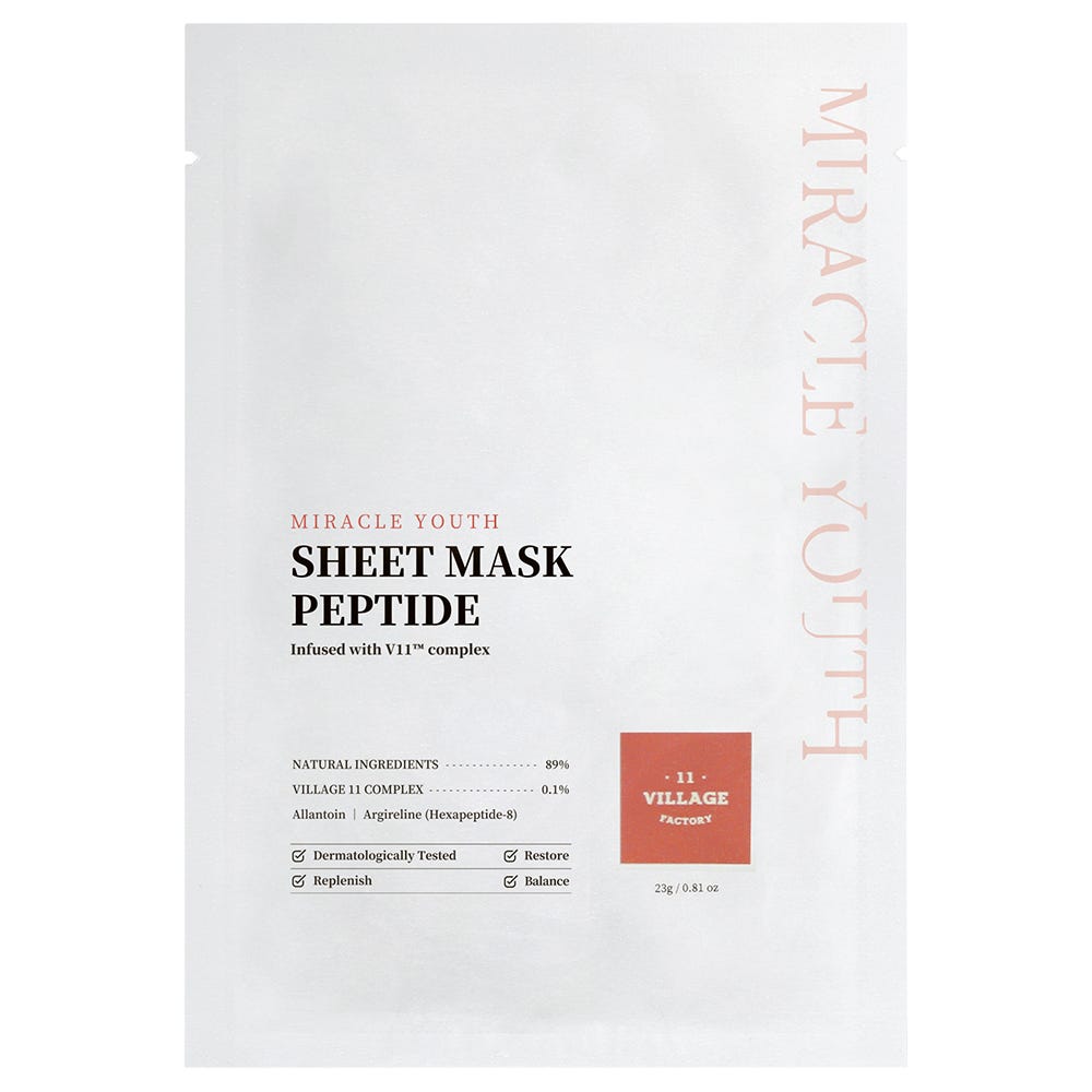 11 Village Factory Miracle Youth Sheet Mask Peptid