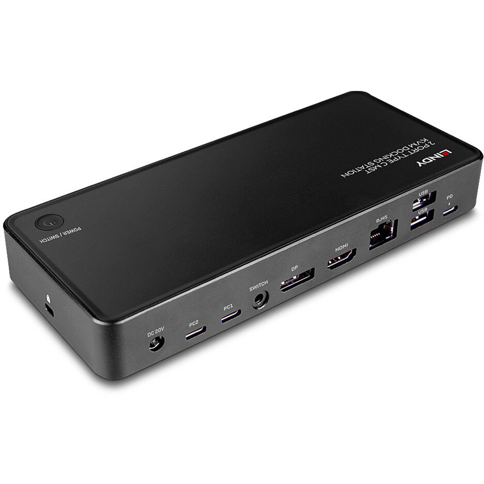 Lindy Laptop-Dockingstation Lindy 2 Port Typ C MST KVM Docking, Dockingstation