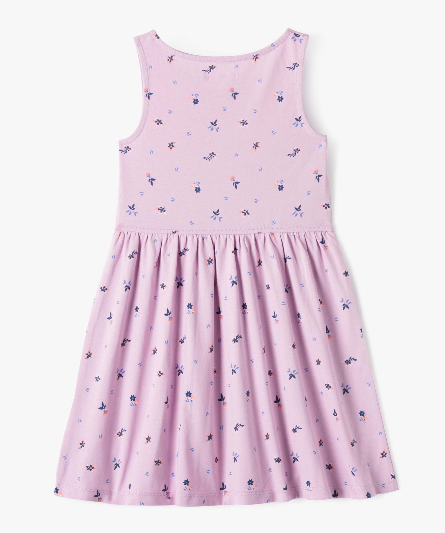 Robe fille sans manches à motifs violet | GEMO