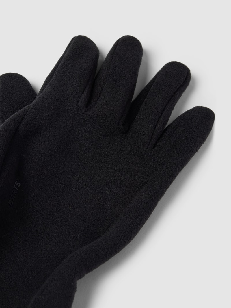 Handschuhe mit Label-Detail in schwarz