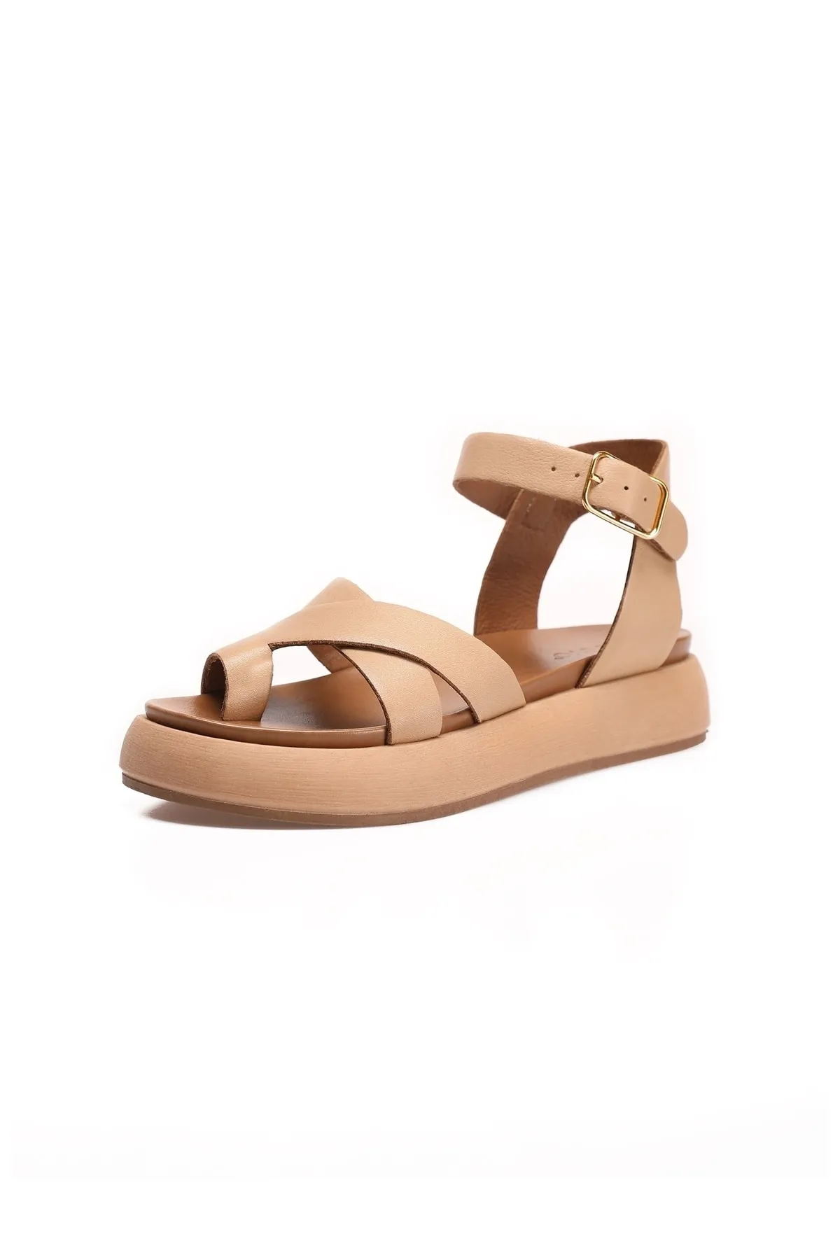 INUOVO  Sandalette - Beige - Flacher Absatz