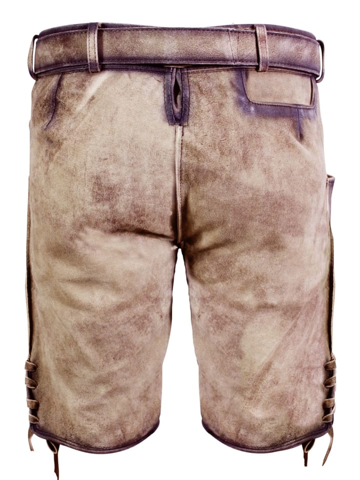 Edelnice Kurze Wildbock Lederhose Michael in natur günstig kaufen