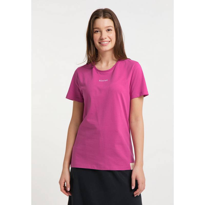 SOMWR Essential T-Shirt With Logo T-Shirt Damen