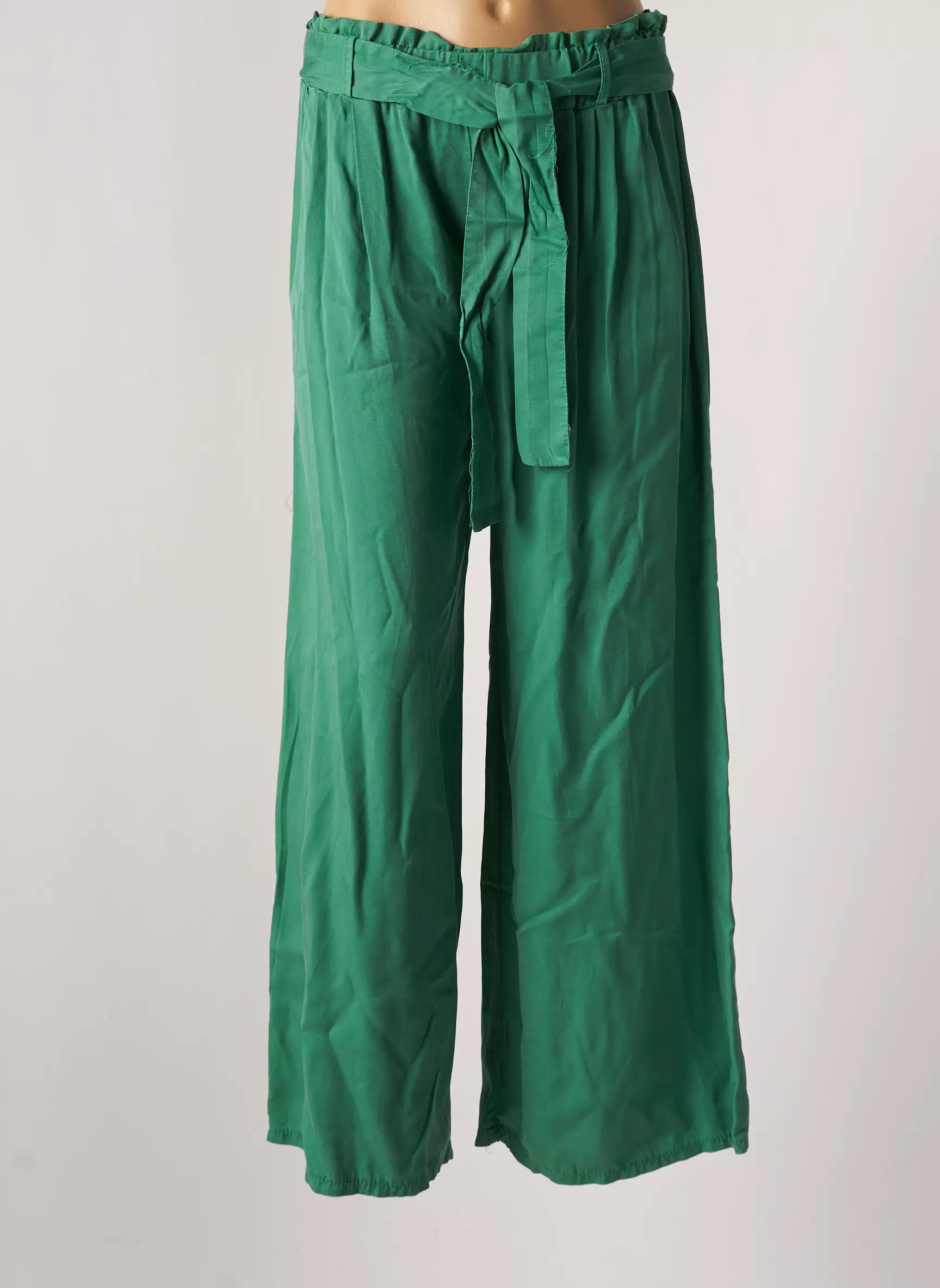 La Petite Nimoise Pantalons Larges Femme couleur vert