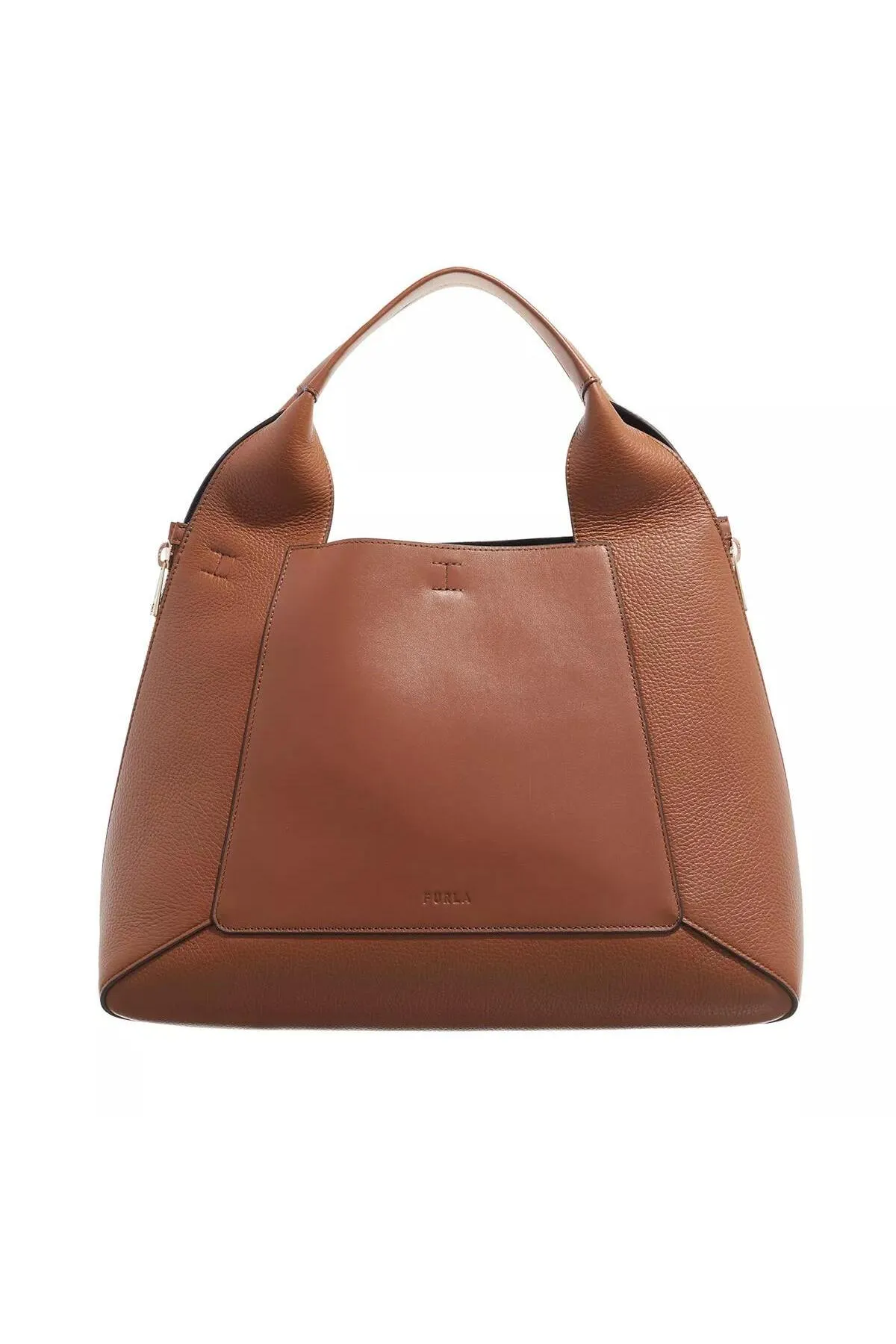 FURLA  GILDA L TOTE Cognac Nero