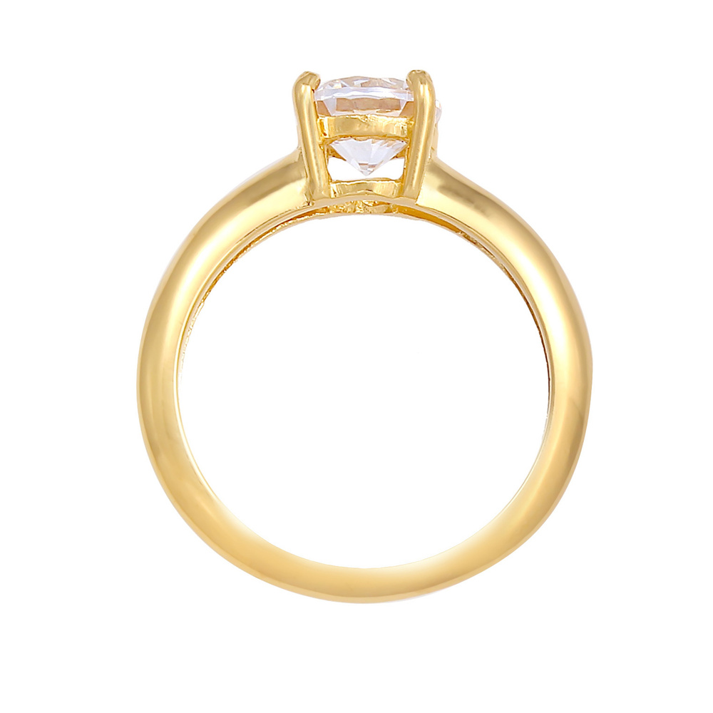 Elli Elli Bague Femmes Solitaire Classique avec cristal de zirconium en argent sterlin Bague