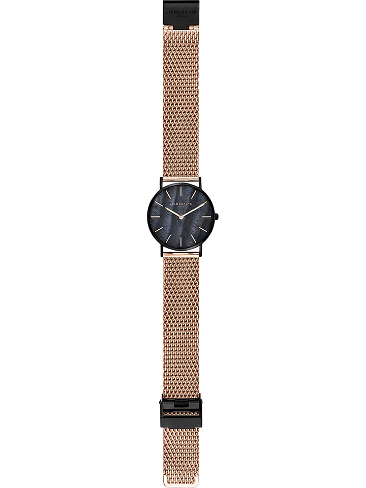 Liebeskind Quarzuhr in Roségold/ Schwarz günstig kaufen onesize