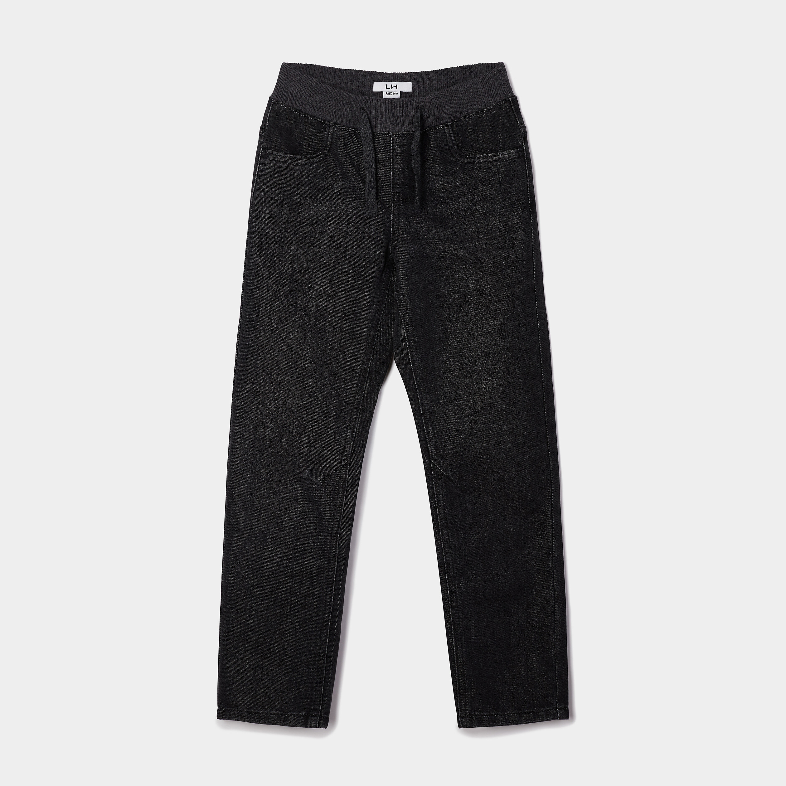 Jeans regular taille ajustable gris garçon | La Halle