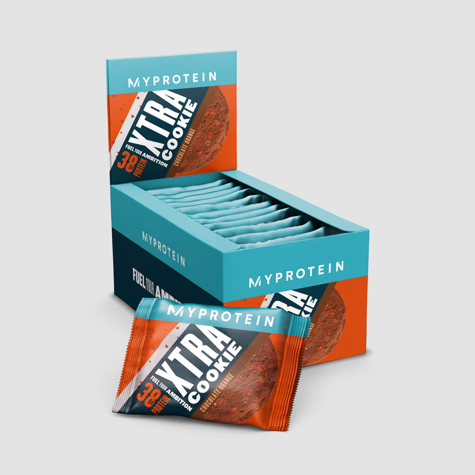 Cookie Protéiné, Orange chocolat, Boîte, 12 X 75 g