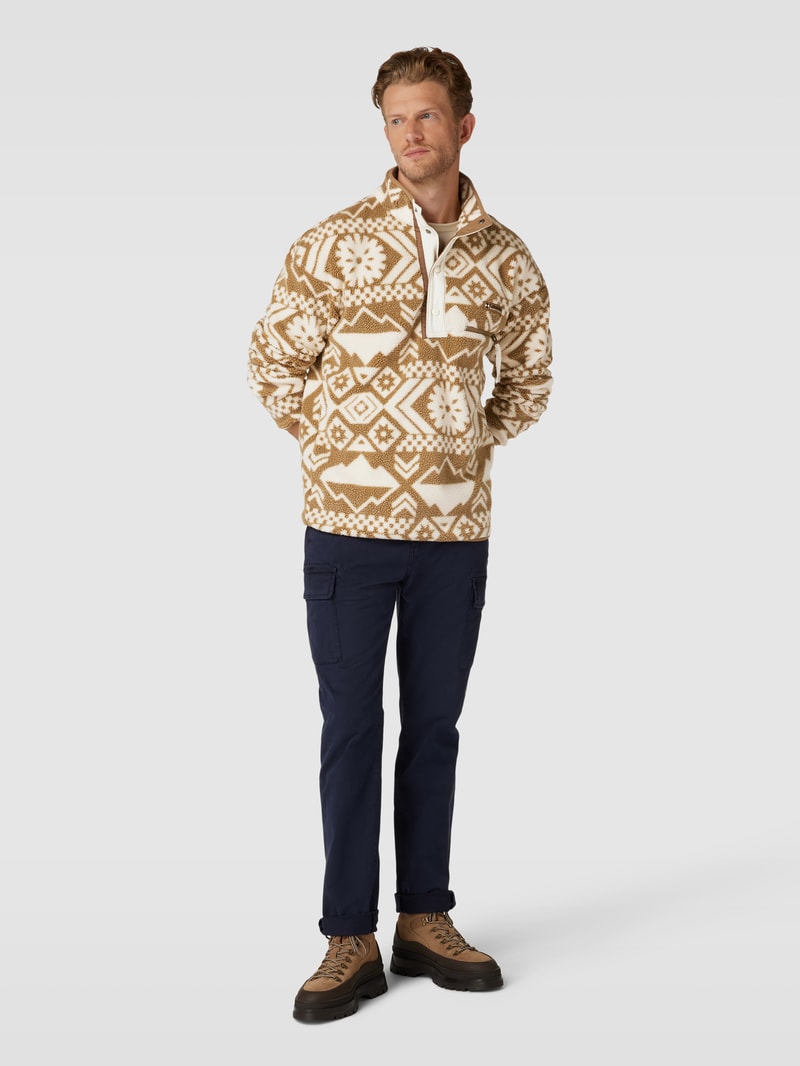 Jacke mit Teddyfell Modell 'HELVETIA' in beige