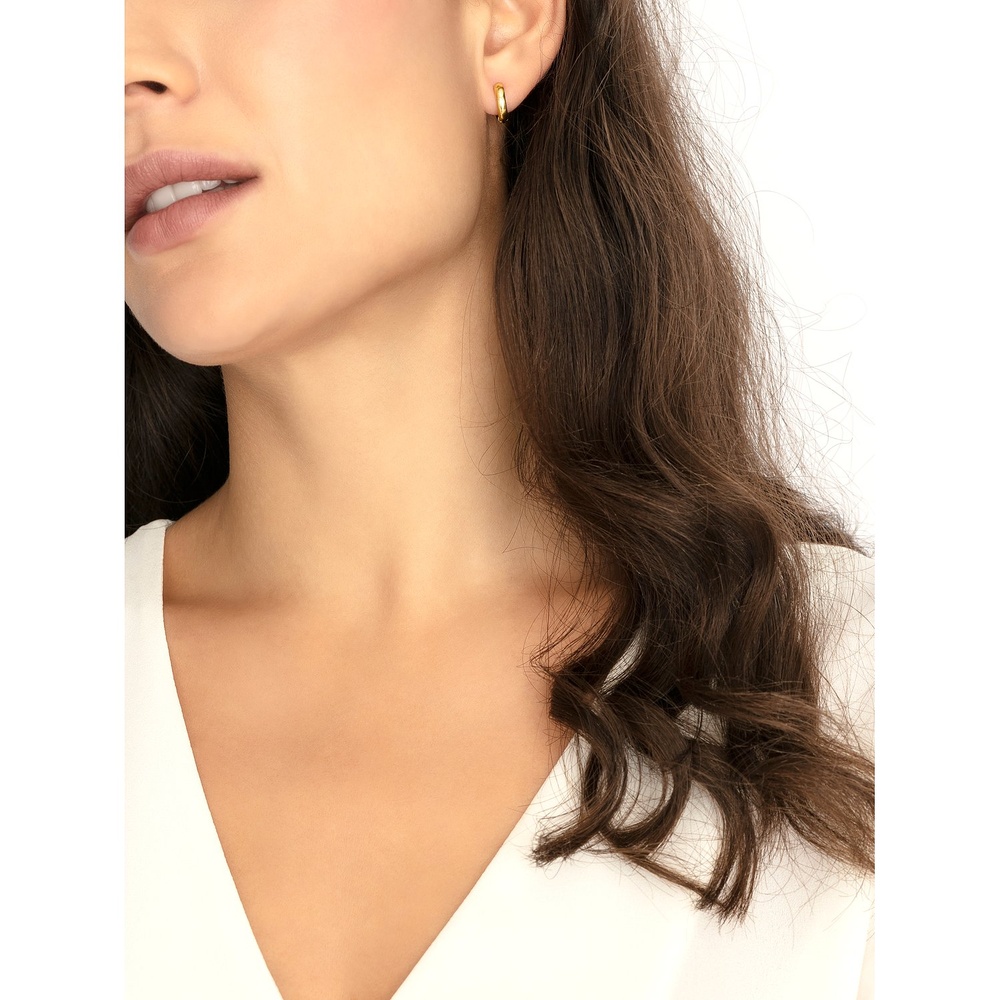 Valeria Créoles 585 Or jaune Boucles d'oreilles