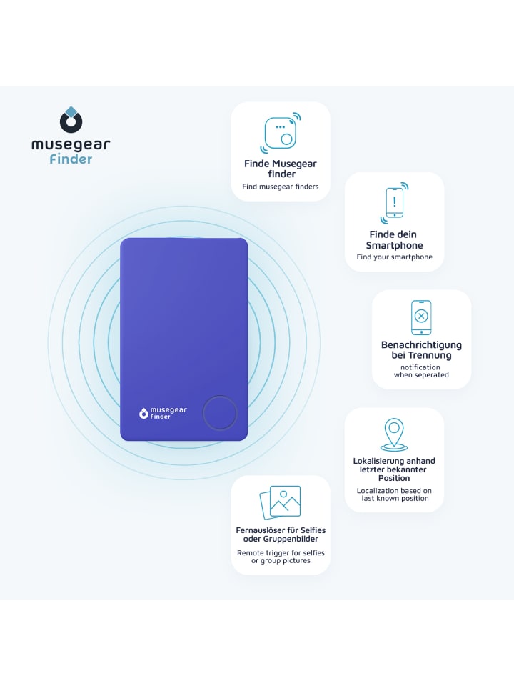 musegear Bluetooth-Schlüsselfinder 