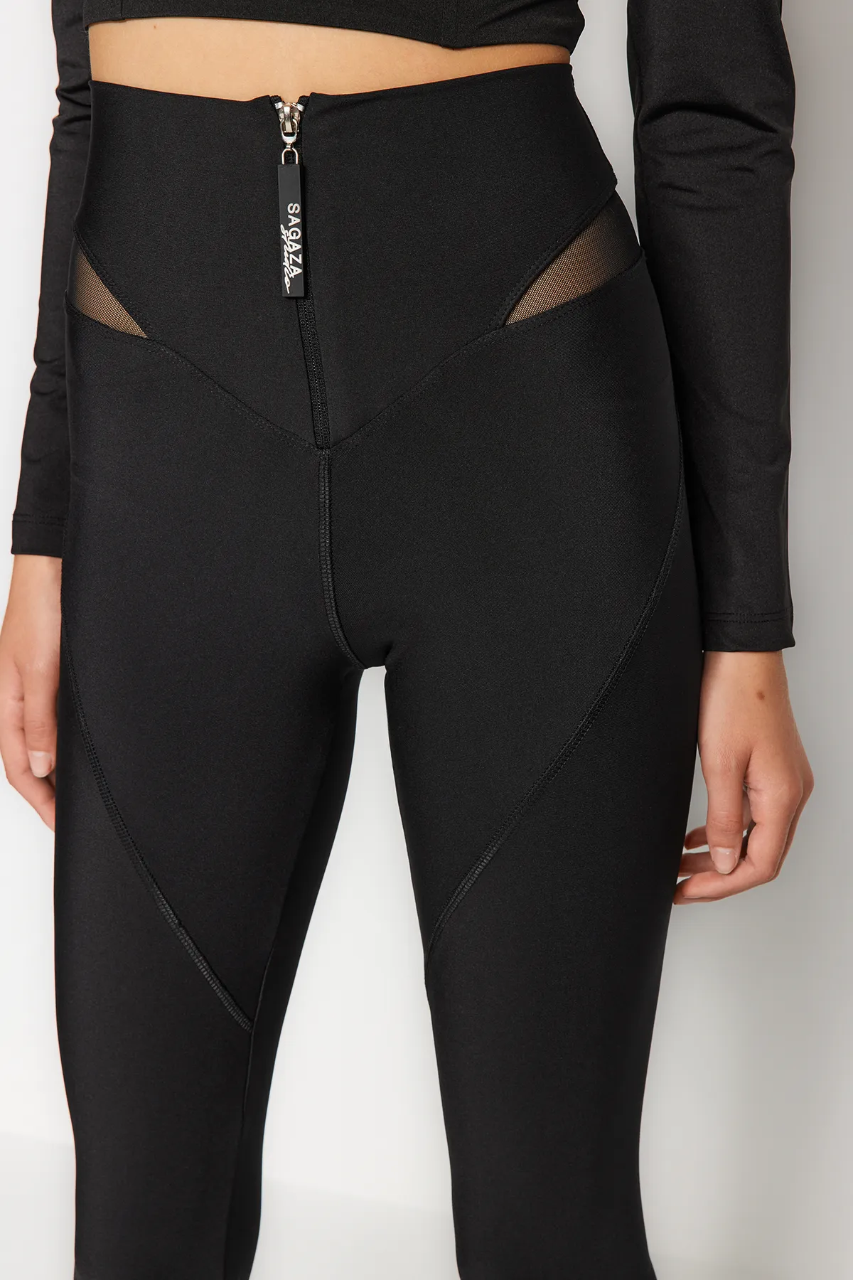 Trendyol Collection  Sport-Leggings - Schwarz - Hoher Bund